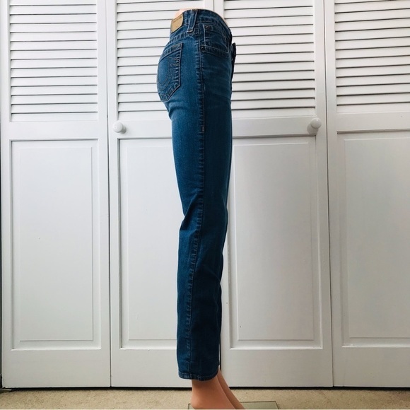 TRUE RELIGION Blue Straight Leg Jeans Size 18 - Picture 3 of 9